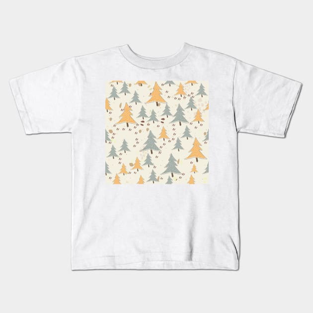 Spruce trees Kids T-Shirt by Creative Meadows